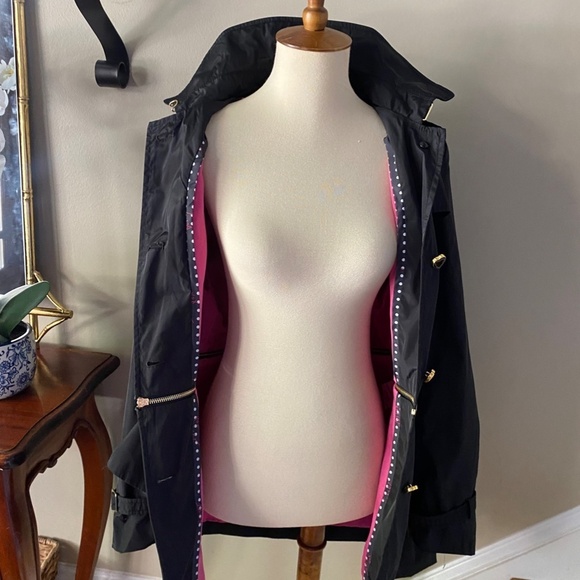 Betsey Johnson Convertible Peplum Rain Coat Small - Picture 9 of 9